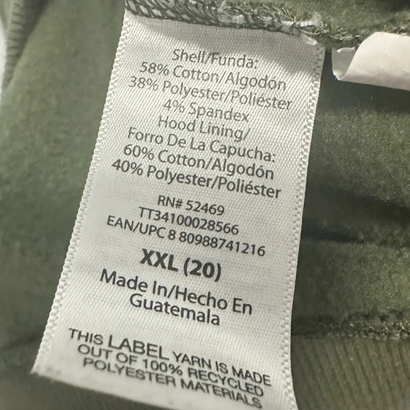 Time & Tru Full Zip Jacket Hoodie Size XXL - Picture 6 of 6